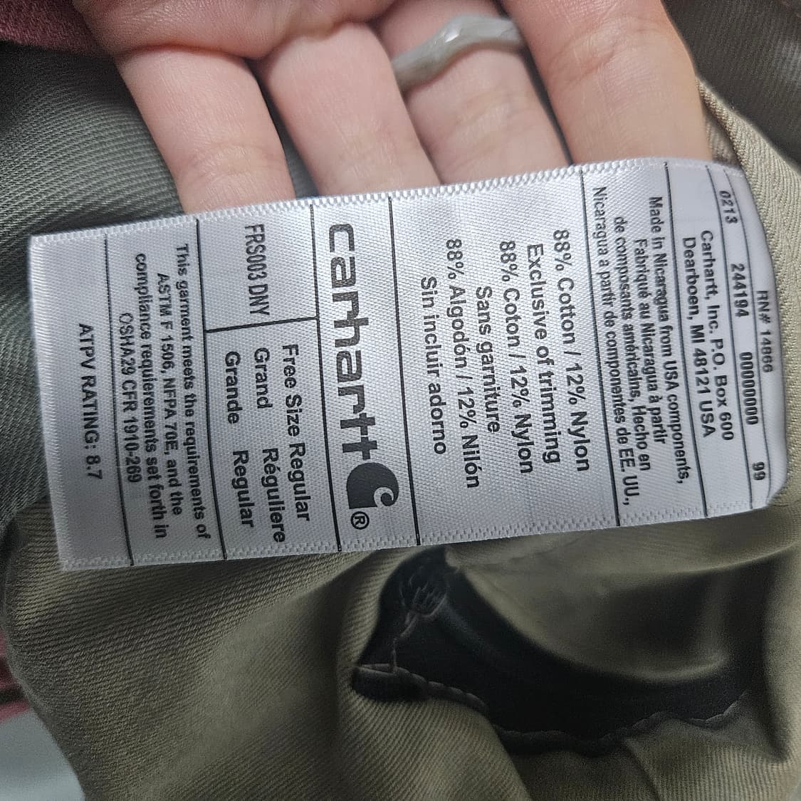 칼하트 빈티지 리사이클링 크로스백 인디핑크 상품이미지4