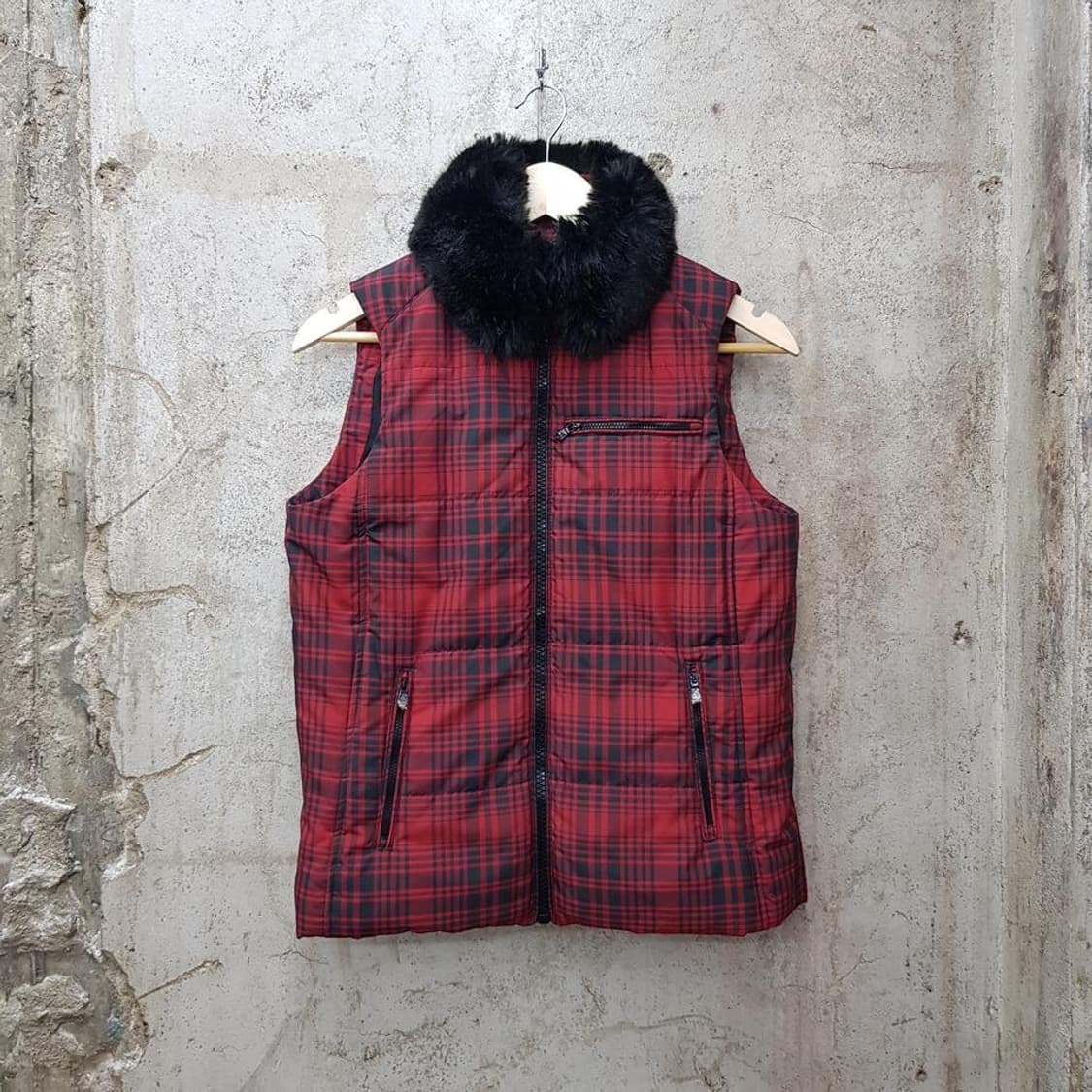 로렌 랄프로렌 체크 패딩 베스트 S사이즈  상품이미지1
