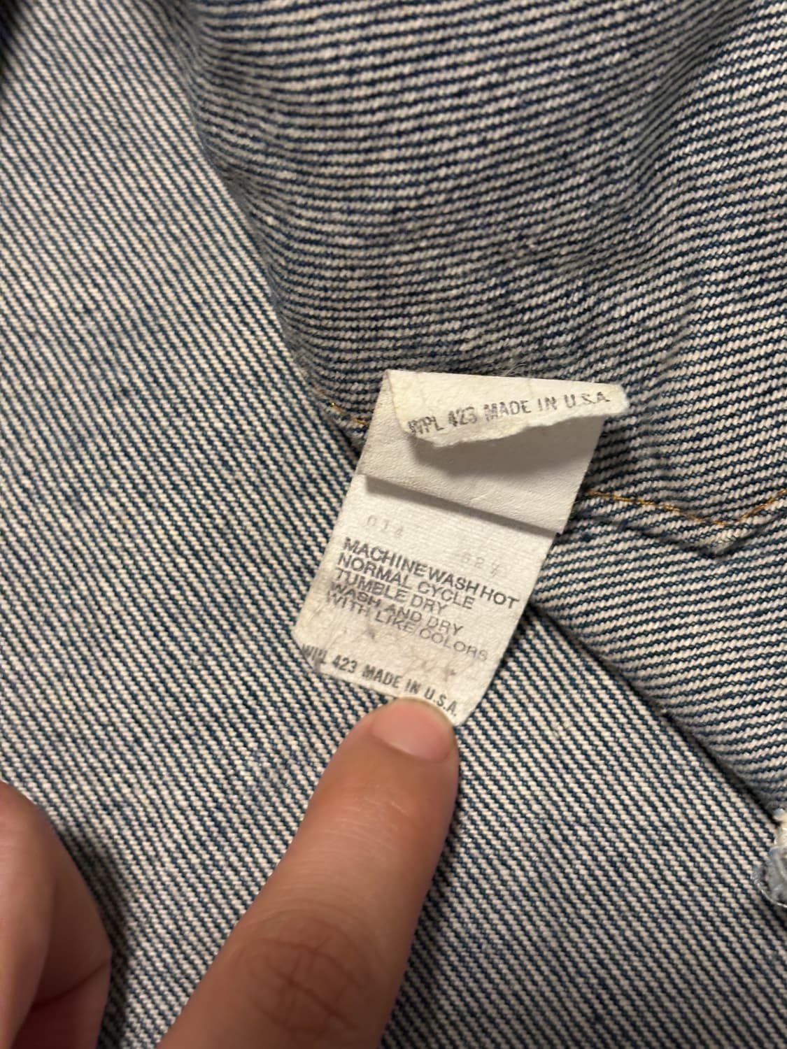 80s Levis 리바이스 70506 데님 자켓 38 (95-100) 상품이미지9