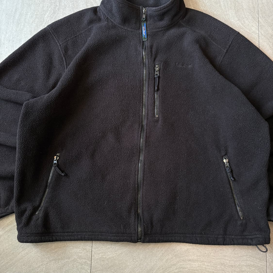 90s L.L.bean 90년대 생산 엘엘빈 블랙 신칠라 플리스 자켓 상품이미지4