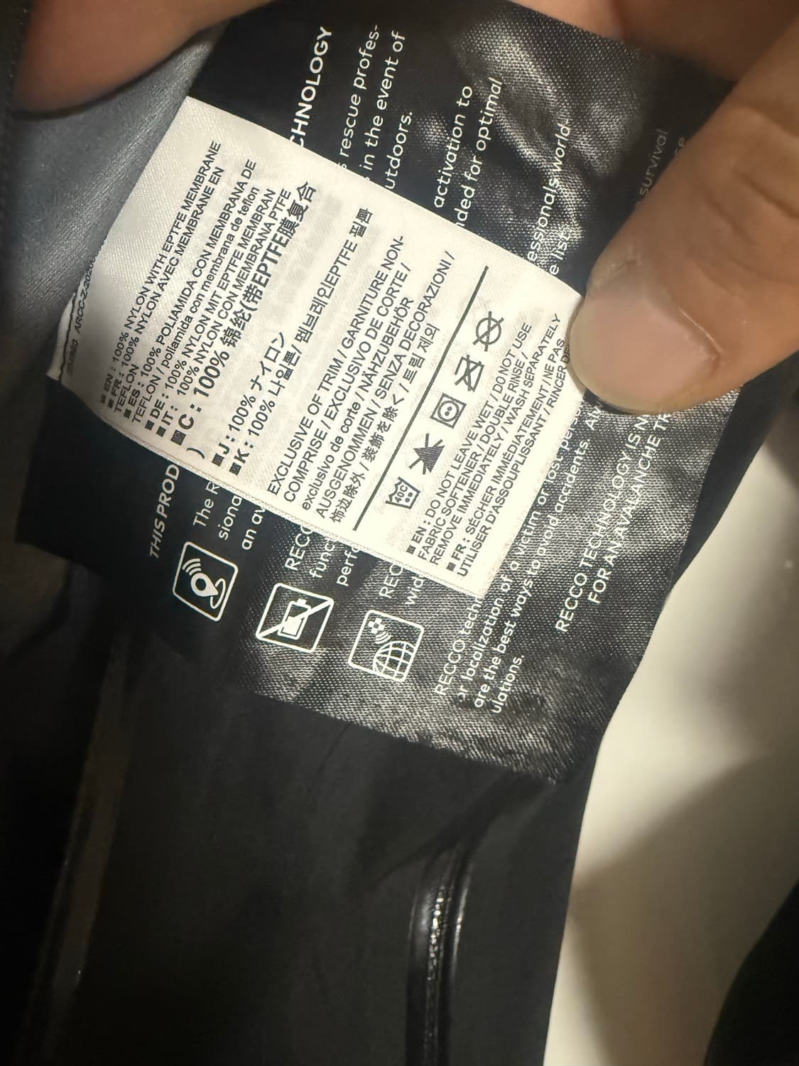 (M) 아크테릭스 베타SV 자켓 블랙 상품이미지5