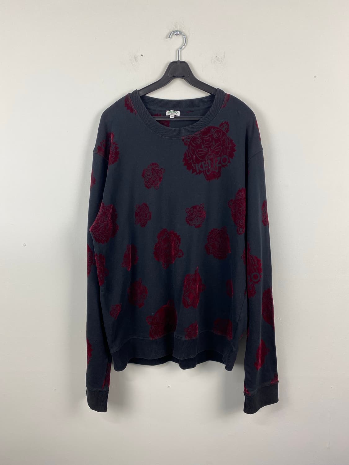 KENZO 겐조 타이거 벨벳 맨투맨 스웻셔츠 XXL 상품이미지1