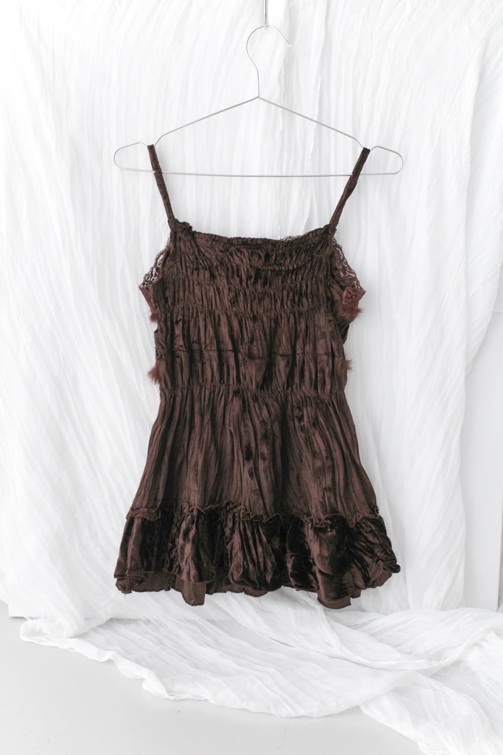 flower fur sleeveless 상품이미지2