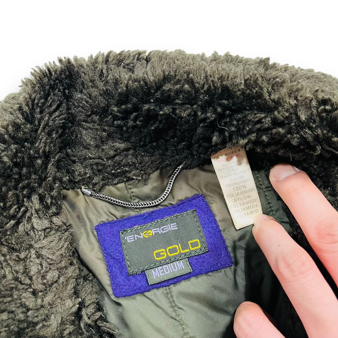 펑크 에너지 골드 그린 타탄체크 빈티지 자켓 상품이미지6