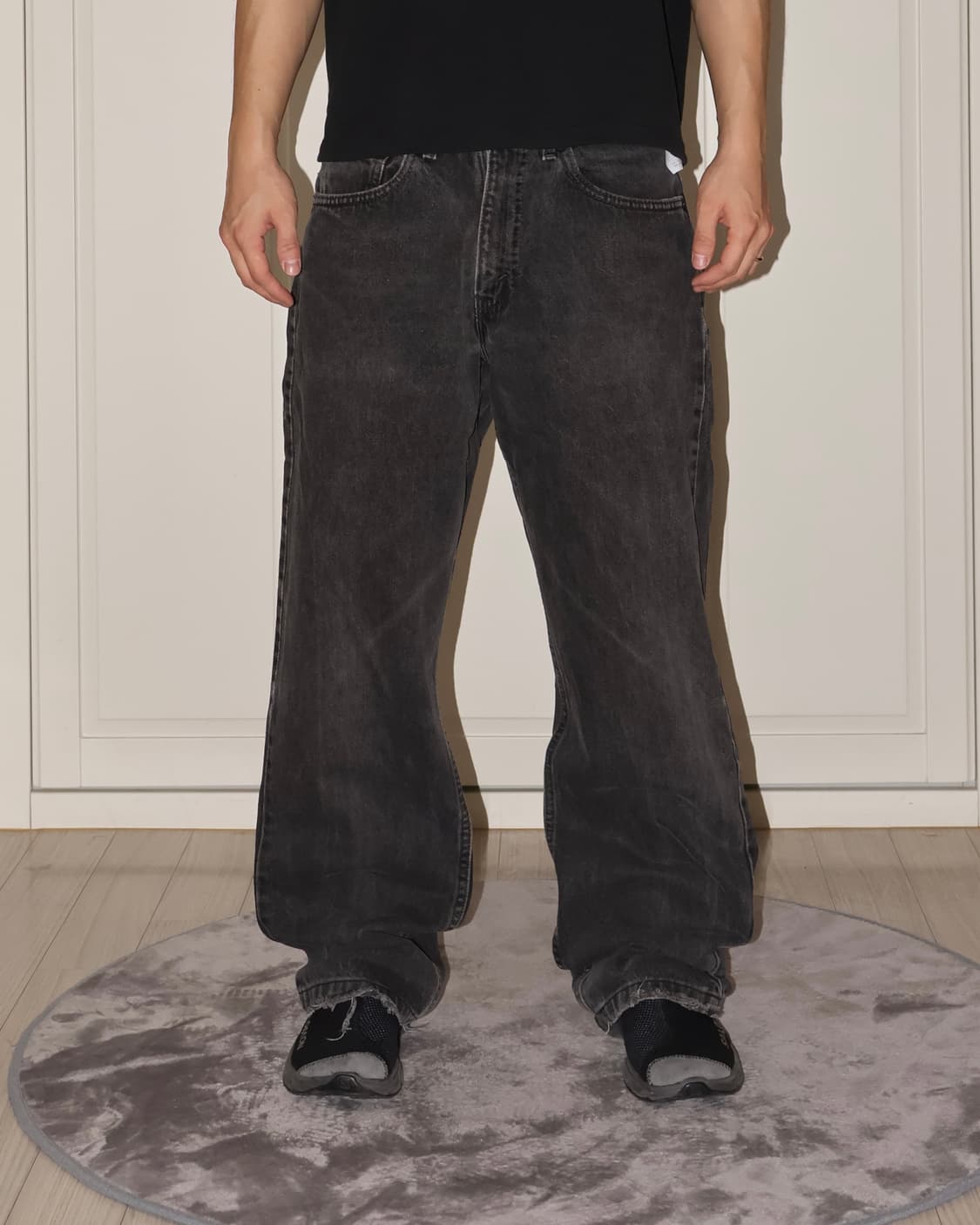 90‘s USA 리바이스 565 흑청 데님팬츠 [0-233] 상품이미지1