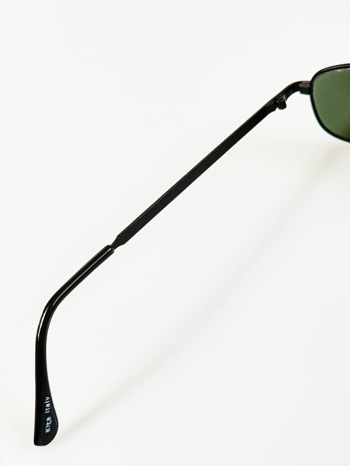 90s 유럽제 블랙 메탈 슬림 스퀘어 빈티지 선글라스 상품이미지7