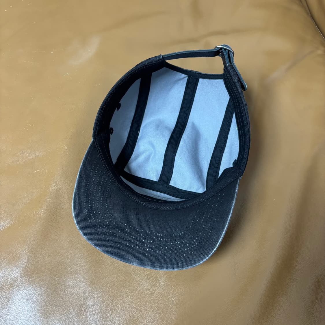 슈프림 캠프캡 모자 박스로고 25ss 워시드 블랙 상품이미지6