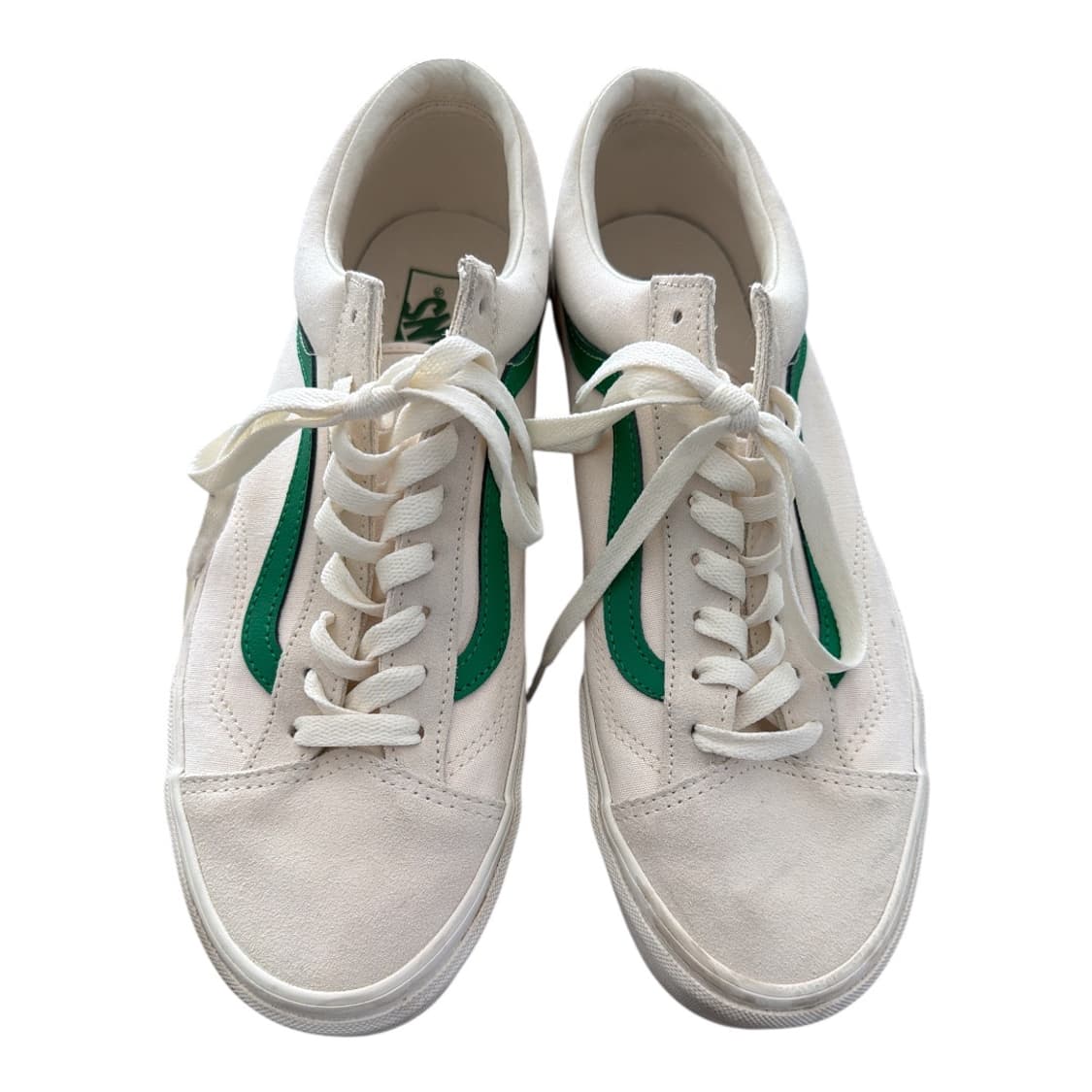 반스 스타일 36 아이보리/그린 스니커즈 상품이미지4