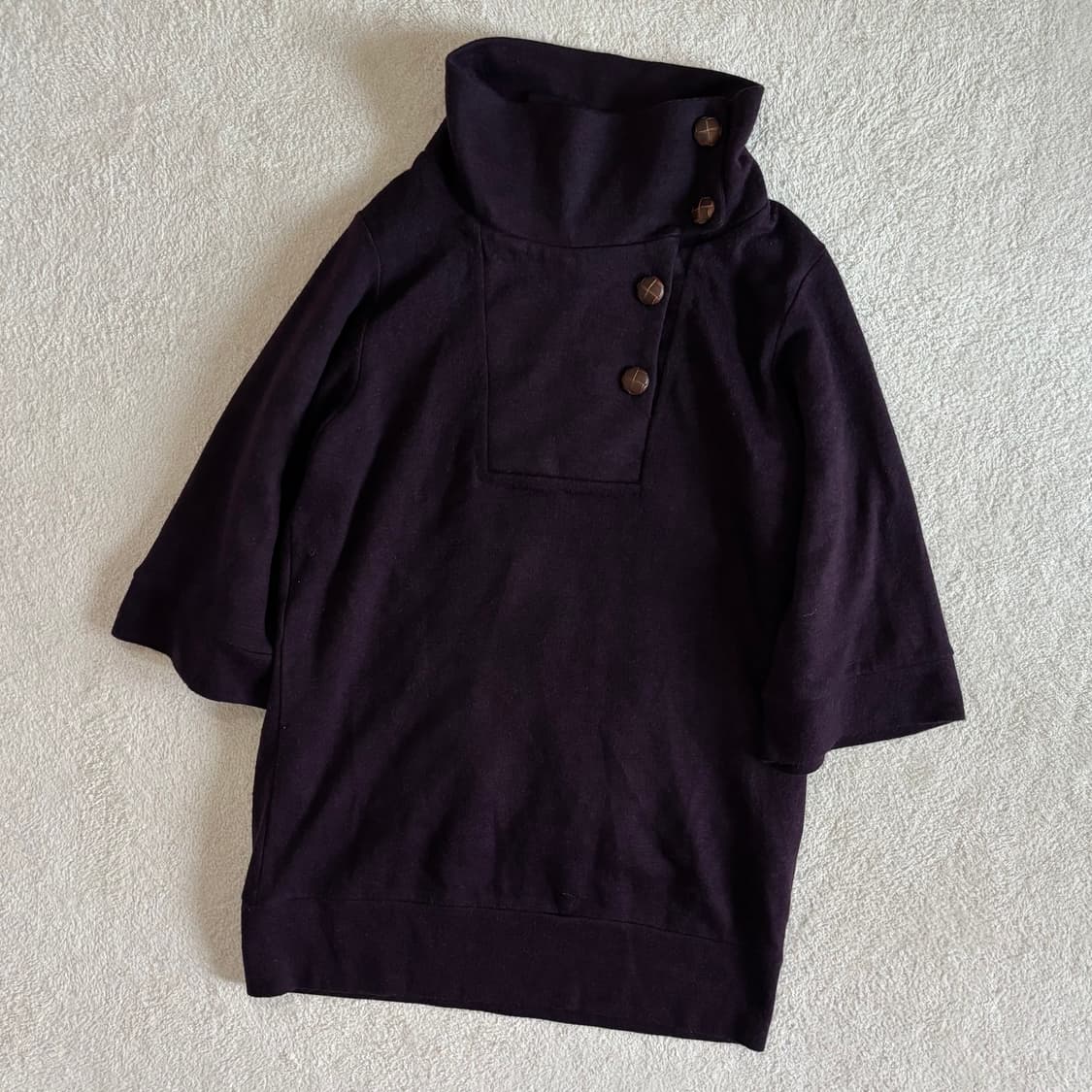 일본빈티지 자색고구마 퍼플 롱 탑 상품이미지1