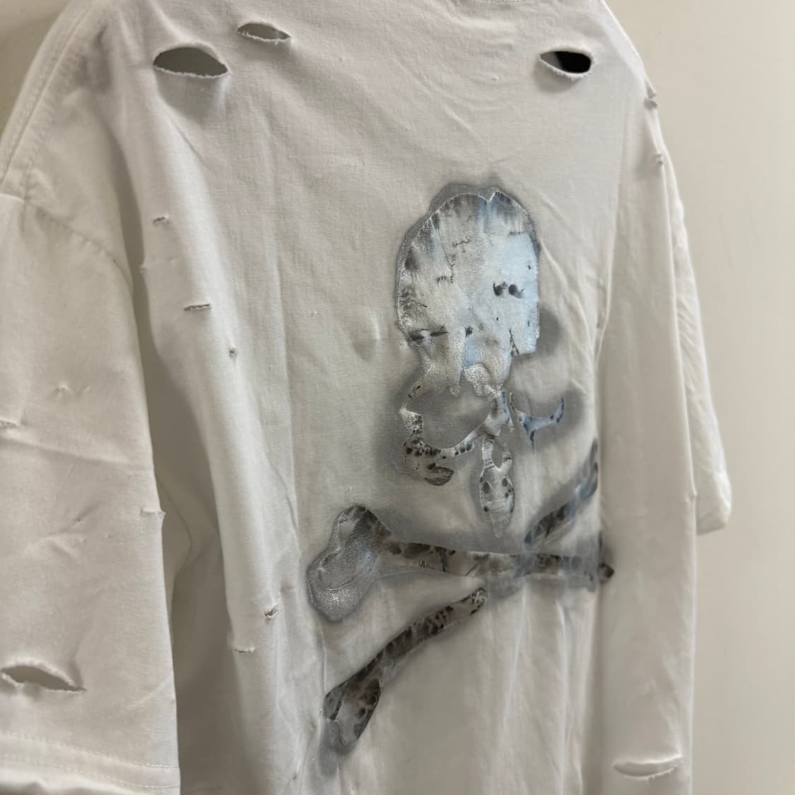 빈티지 디스트로이드 스켈레톤 반팔티  상품이미지9