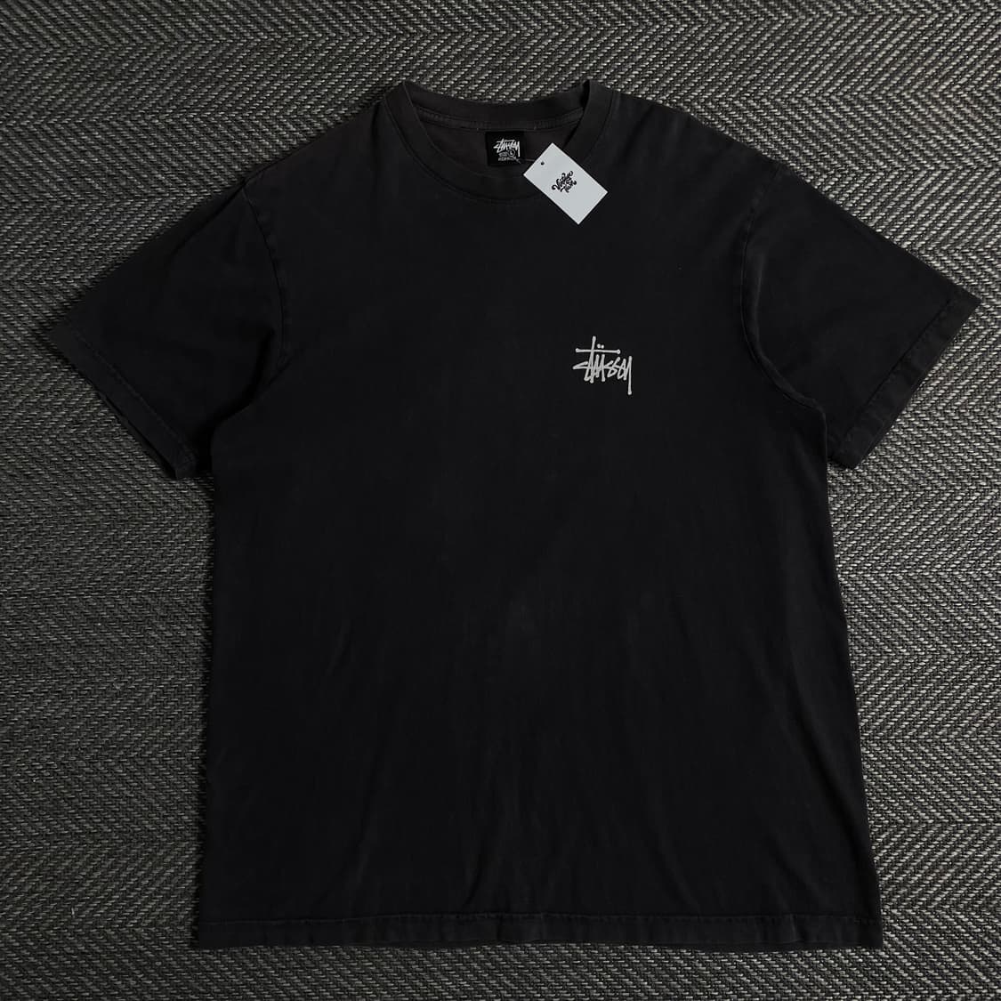 스투시 베이직 빅로고 박시핏 블랙 티셔츠y 3486 상품이미지3