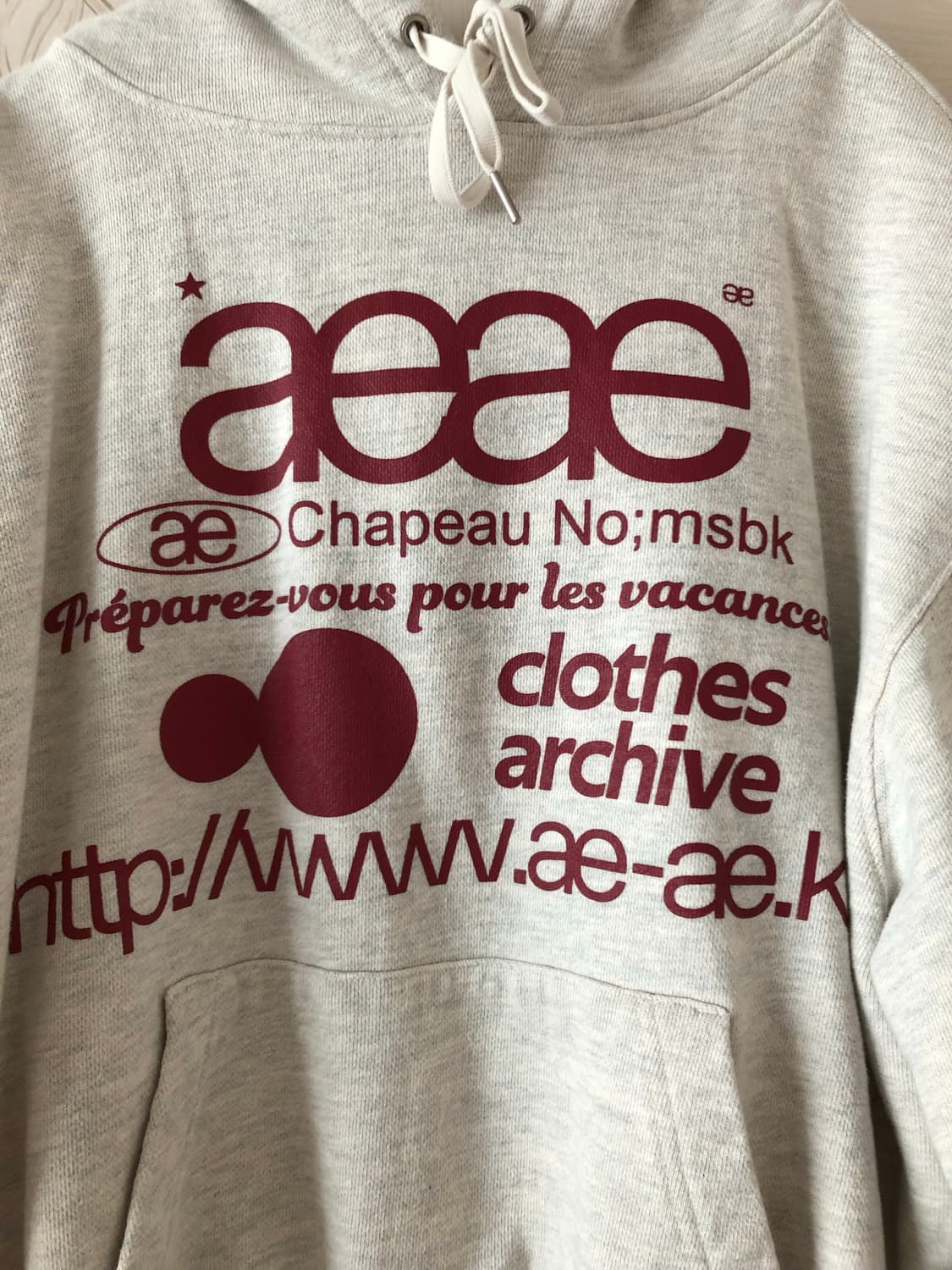 에이이에이이 aeae 후드티 상품이미지2