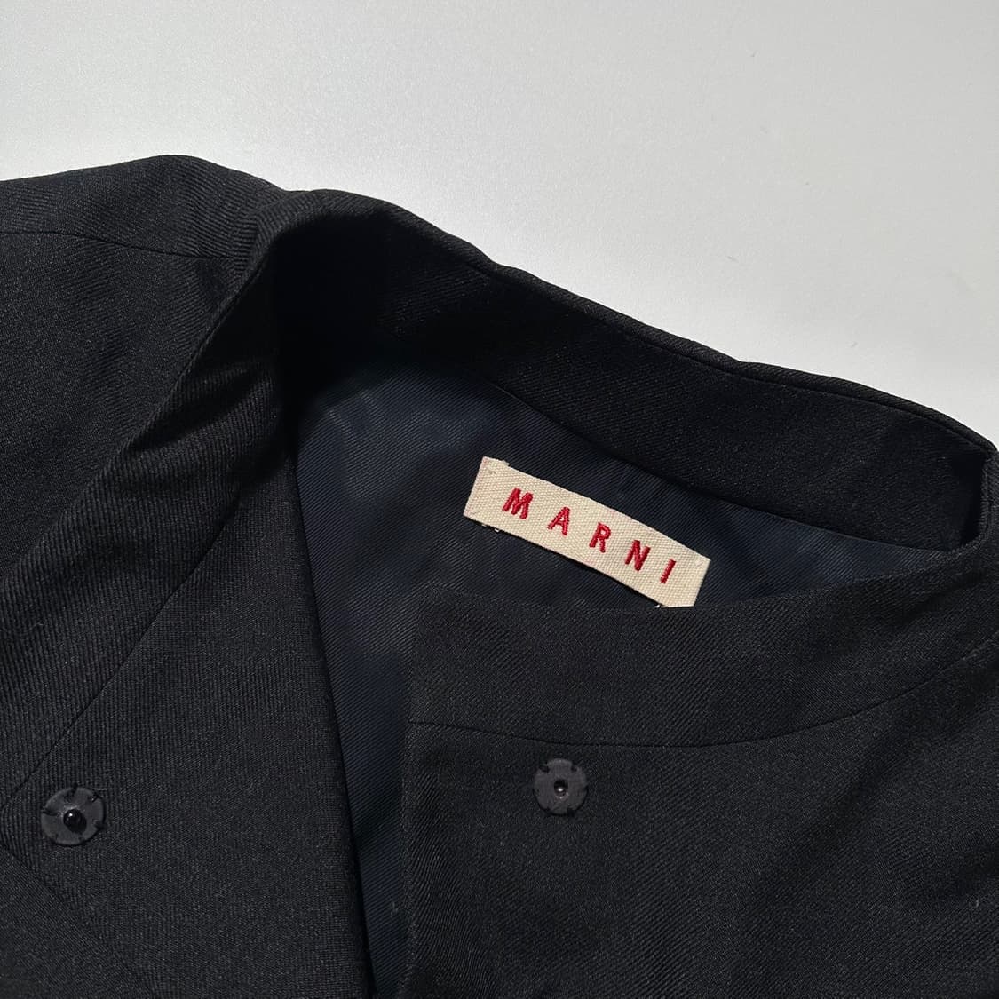 마르니 히든버튼 셔링 싱글 코트 상품이미지4