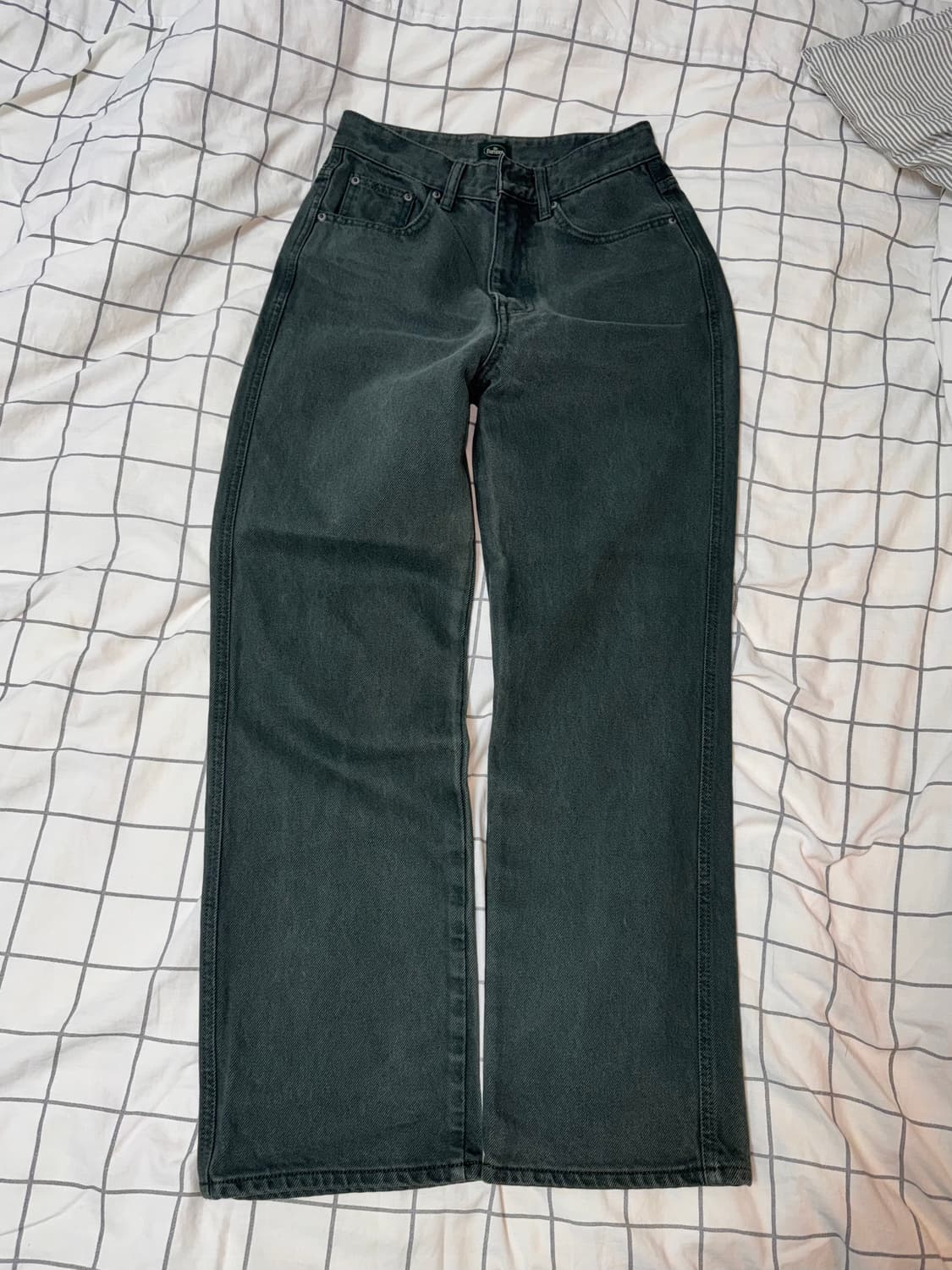 더 바넷 그린 볼리드 데님 팬츠 s 상품이미지10