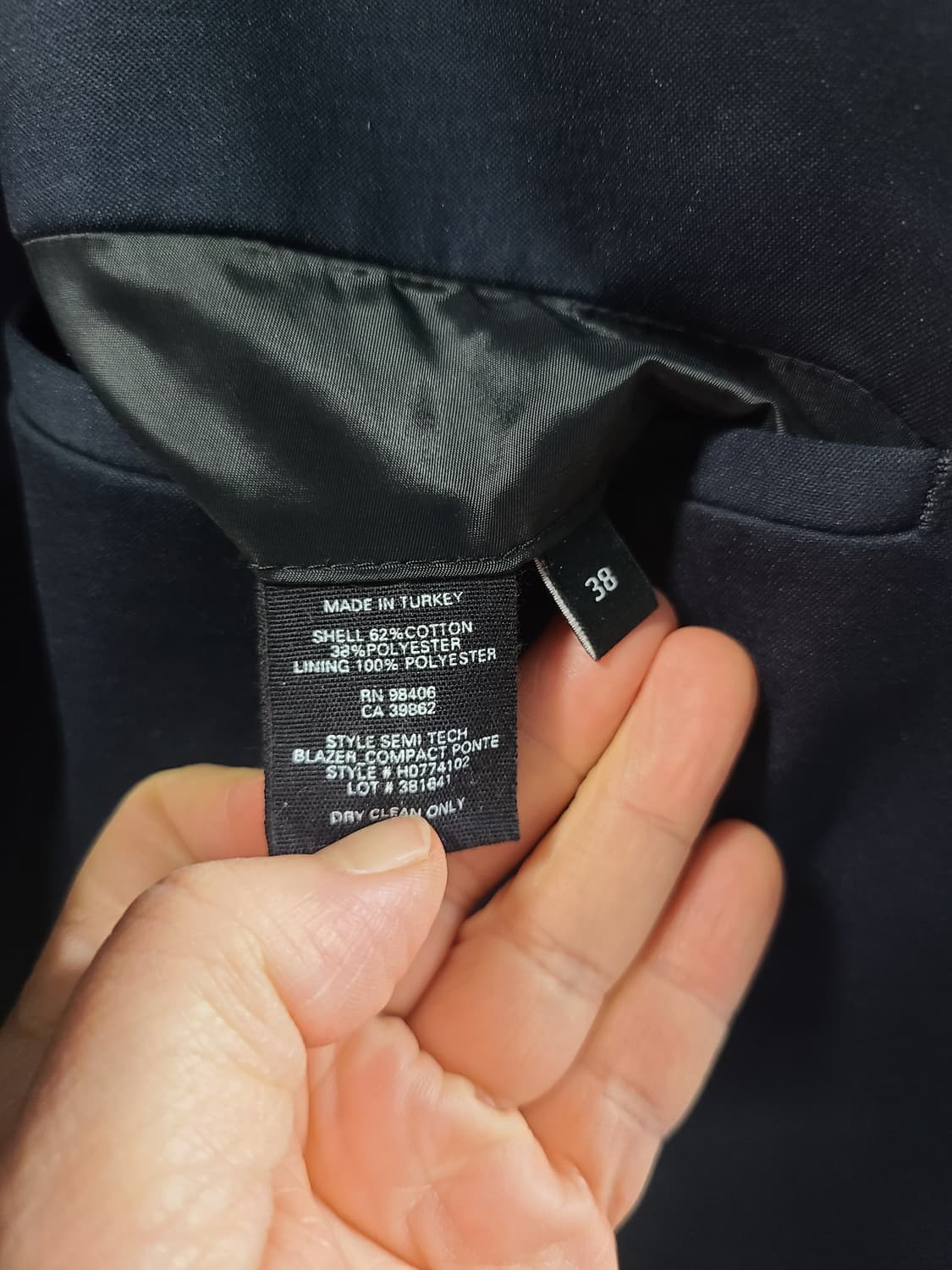 띠어리 네이비 정장세트  상품이미지4