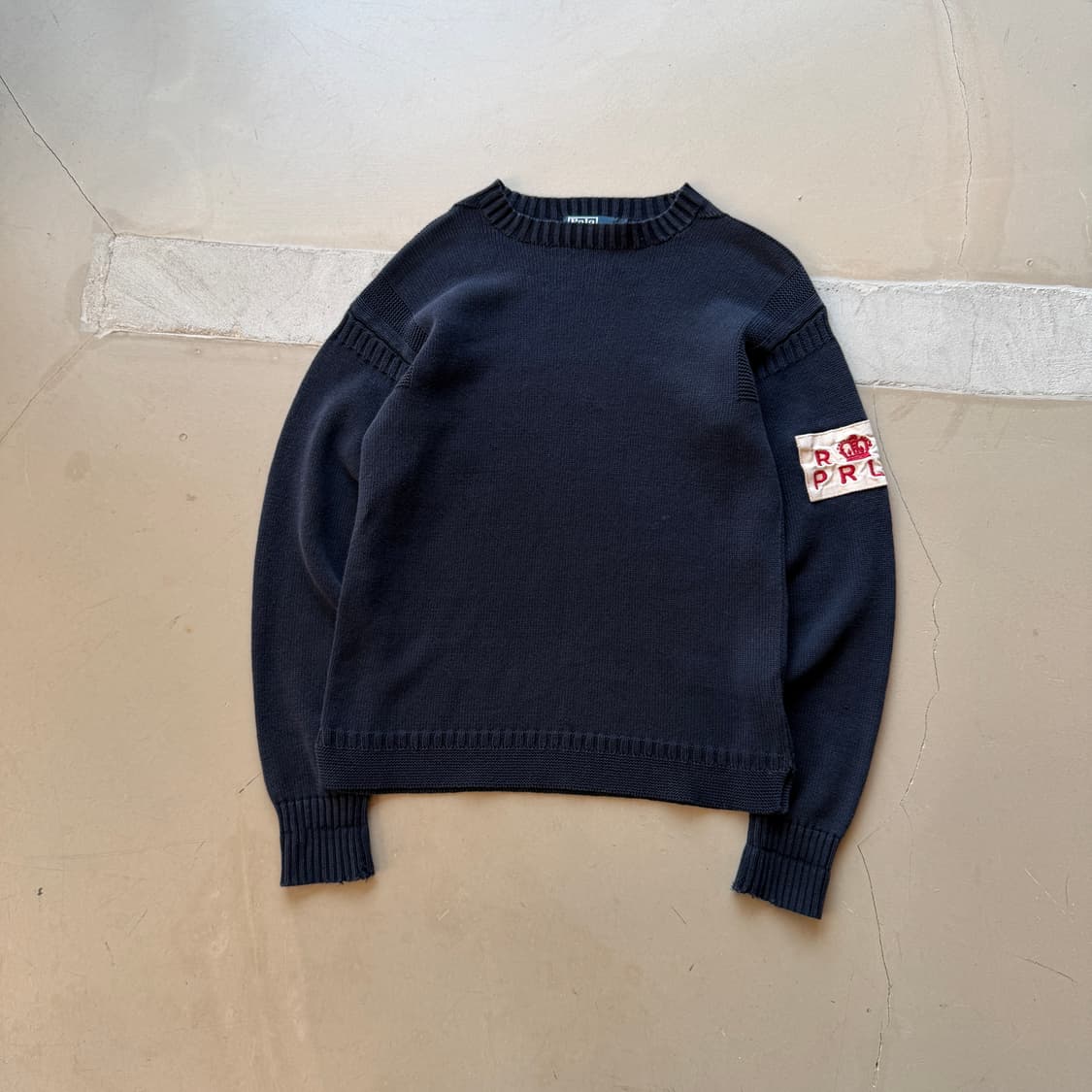 폴로 랄프로렌 패치 니트 스웨터 상품이미지1