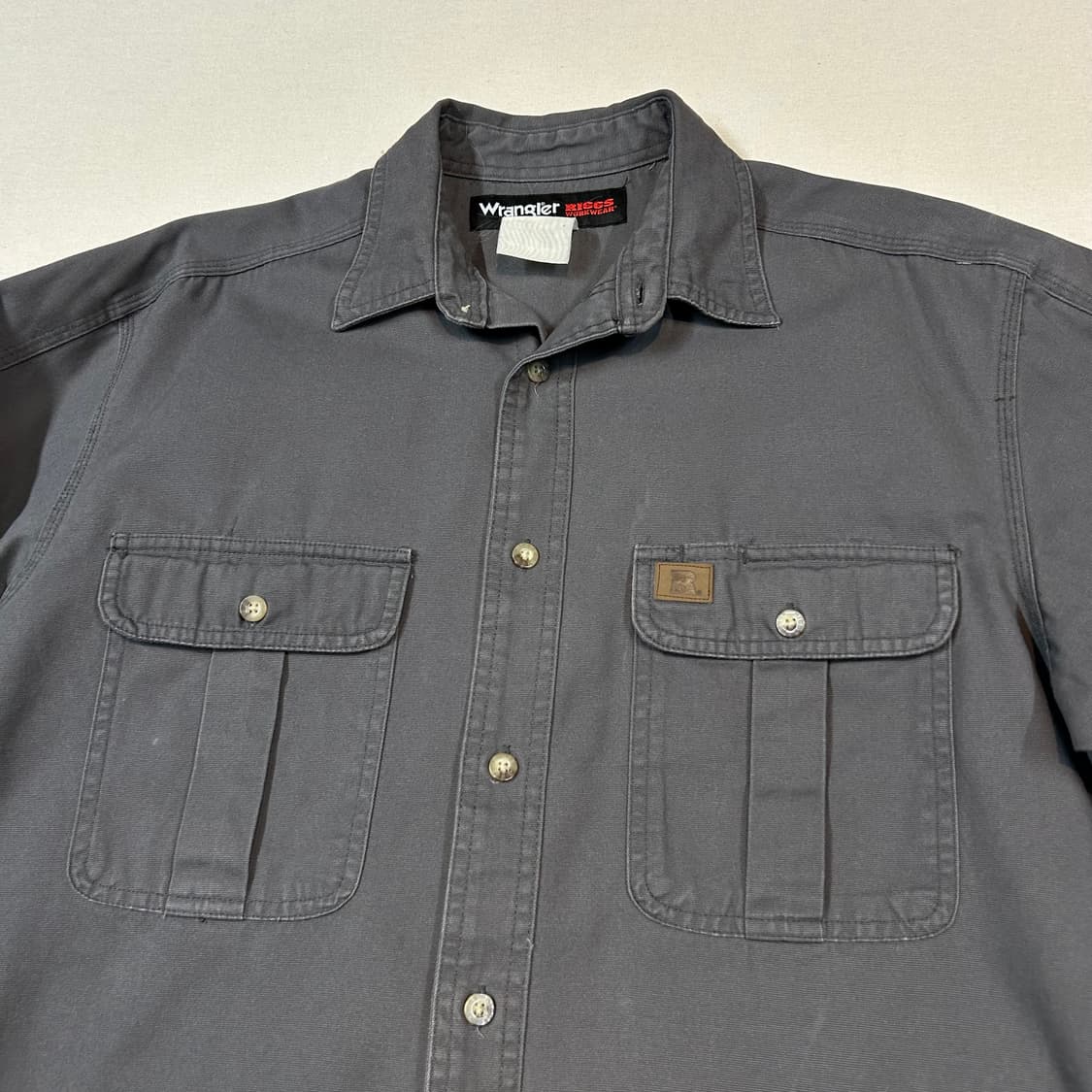 L) Wrangler 랭글러 투포켓 워크웨어 코튼 데님 셔츠 상품이미지3