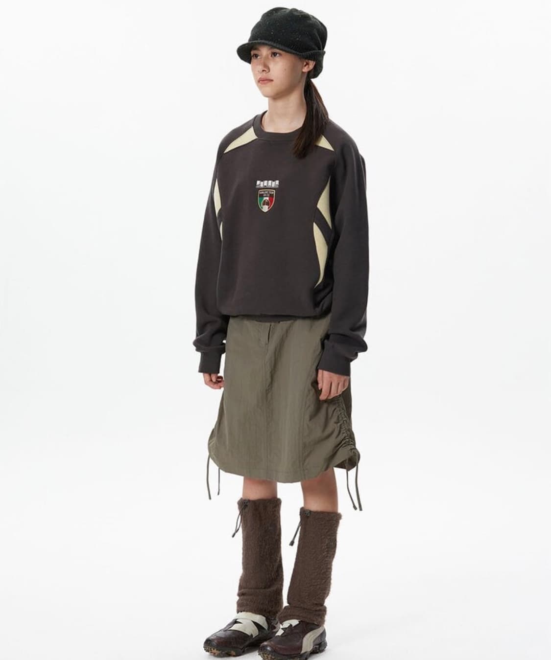 Speckle Visor Beanie Charcoal 상품이미지3