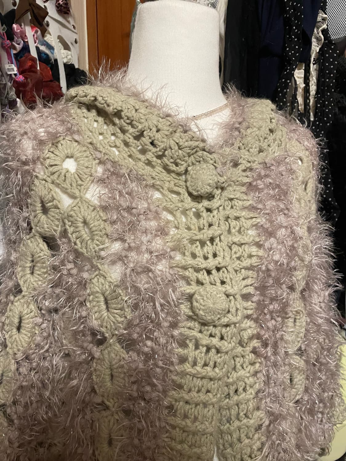 모리 뜨개 후드 가디건 상품이미지4