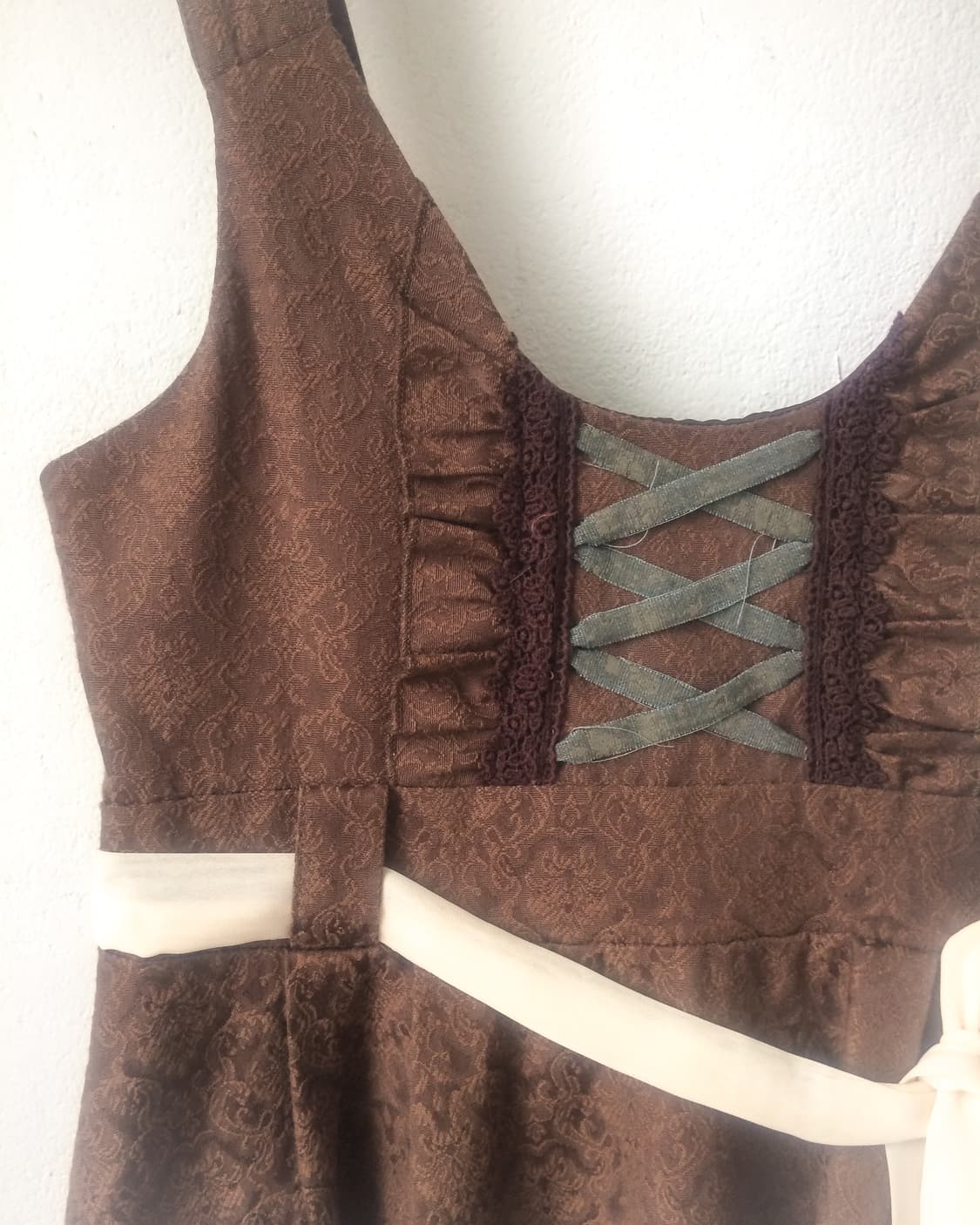 Ornament pattern suspender onepiece 상품이미지6