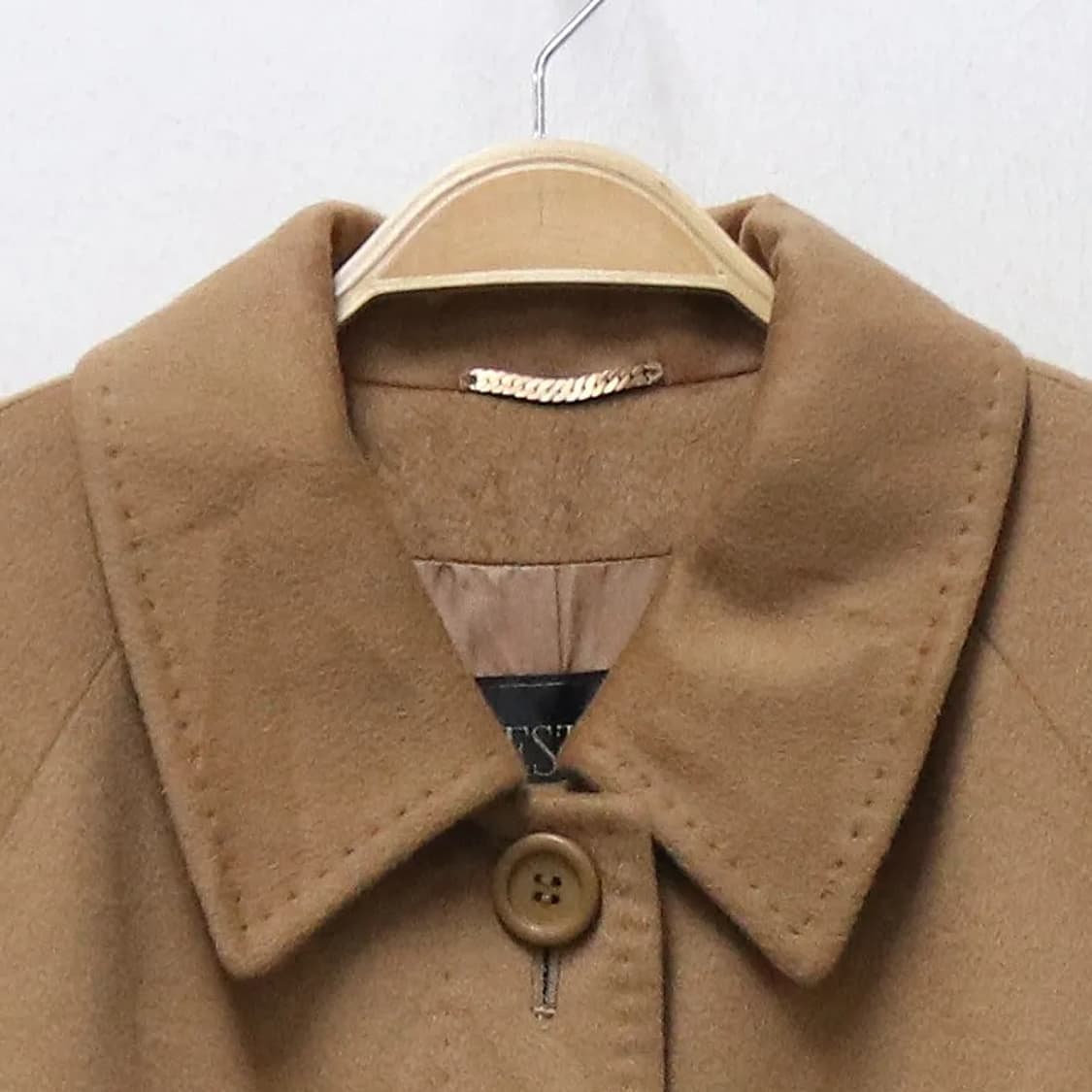 VESTINA 캐시미어 스티치 롱 코트 63637 상품이미지4