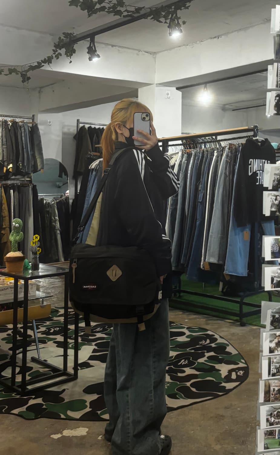 90s EASTPAK 메신저 백/다크 브라운  상품이미지9