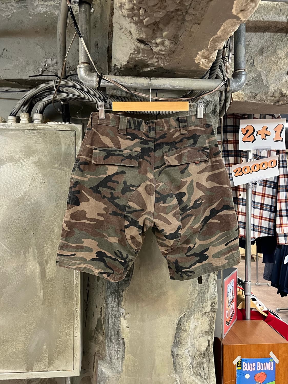 빈티지 카모 카고 하프 팬츠 28 #csz3422 상품이미지2