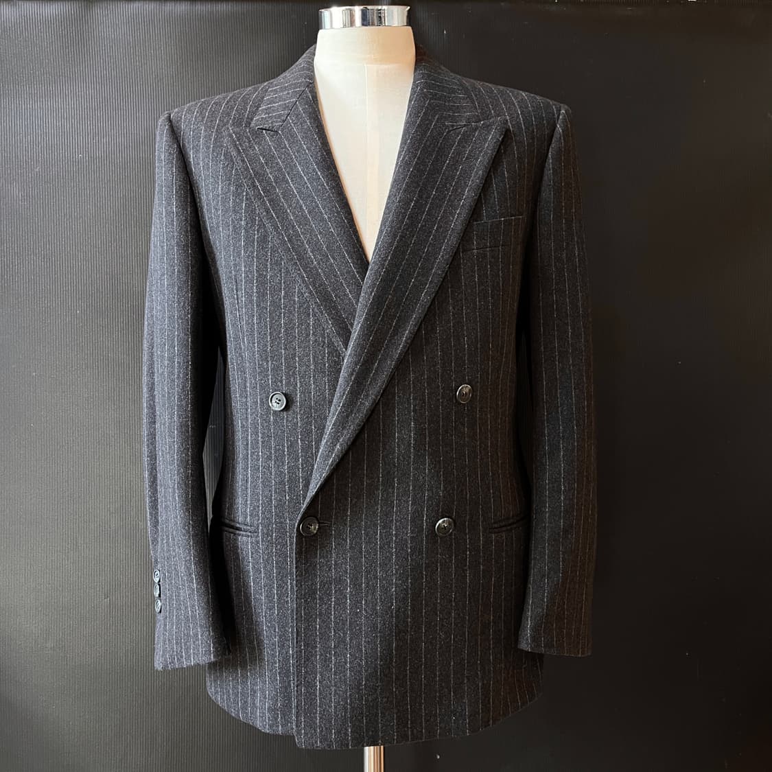 올드 발렌티노 가라바니 더블 브레스티드 헤비울 클래식 자켓  상품이미지1