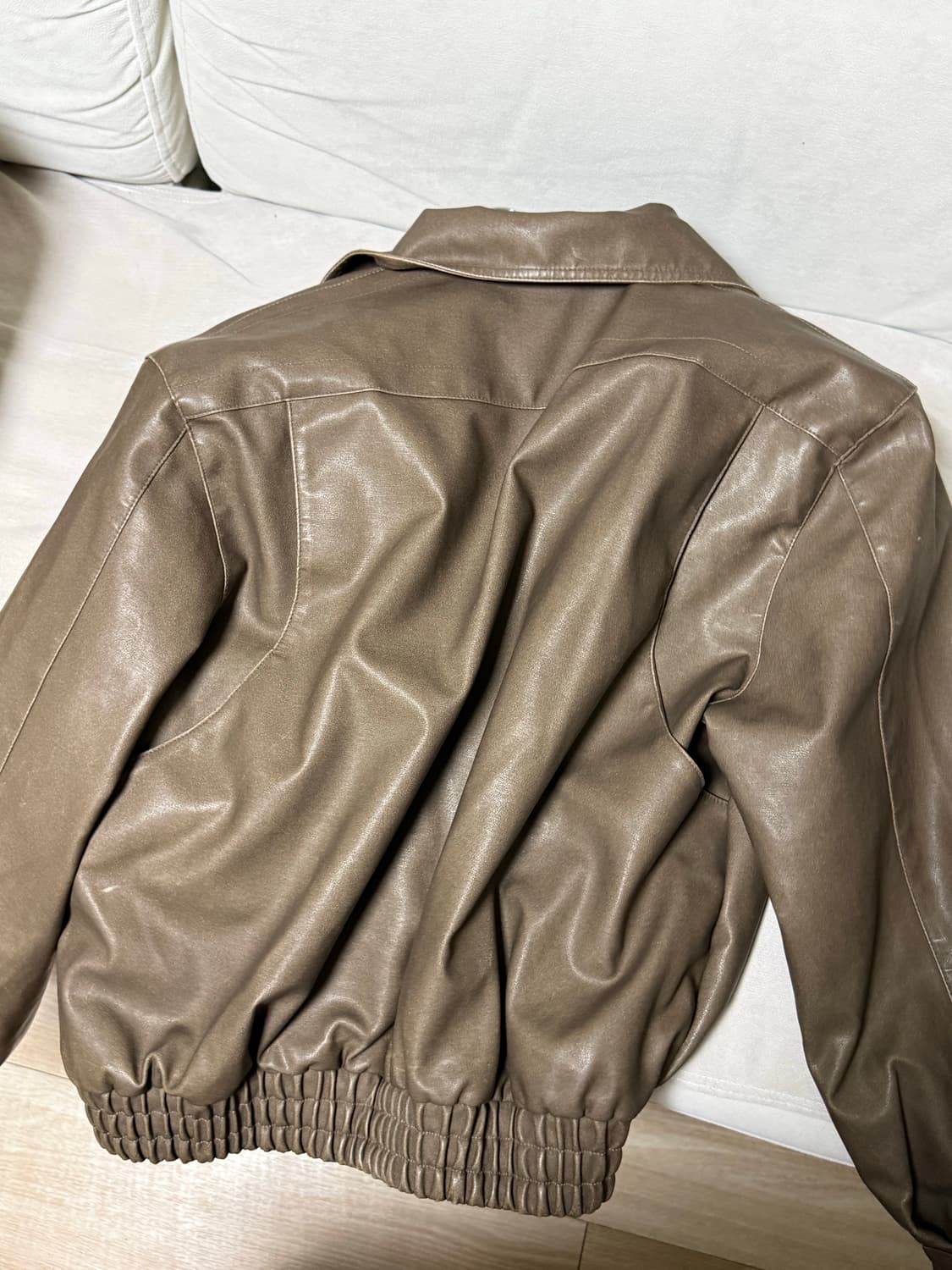 The frankie shop brown leather jacket 상품이미지3