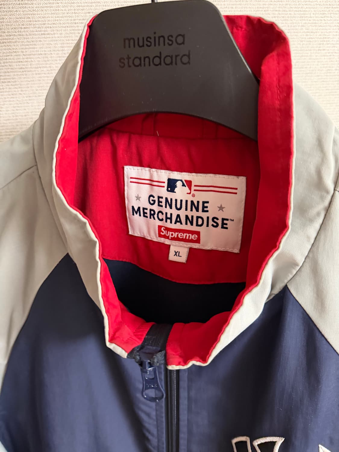 Supreme x yankees 트랙 자켓 Navy 상품이미지3