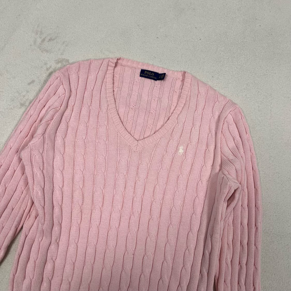 Polo Light Pink Cable Knit 상품이미지5