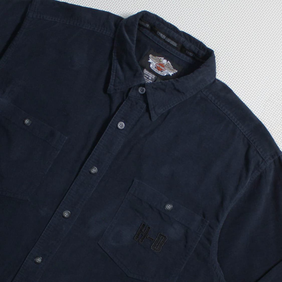 Harley-Davidson 할리 데이비슨 윌리지 스컬 골덴셔츠 상품이미지2