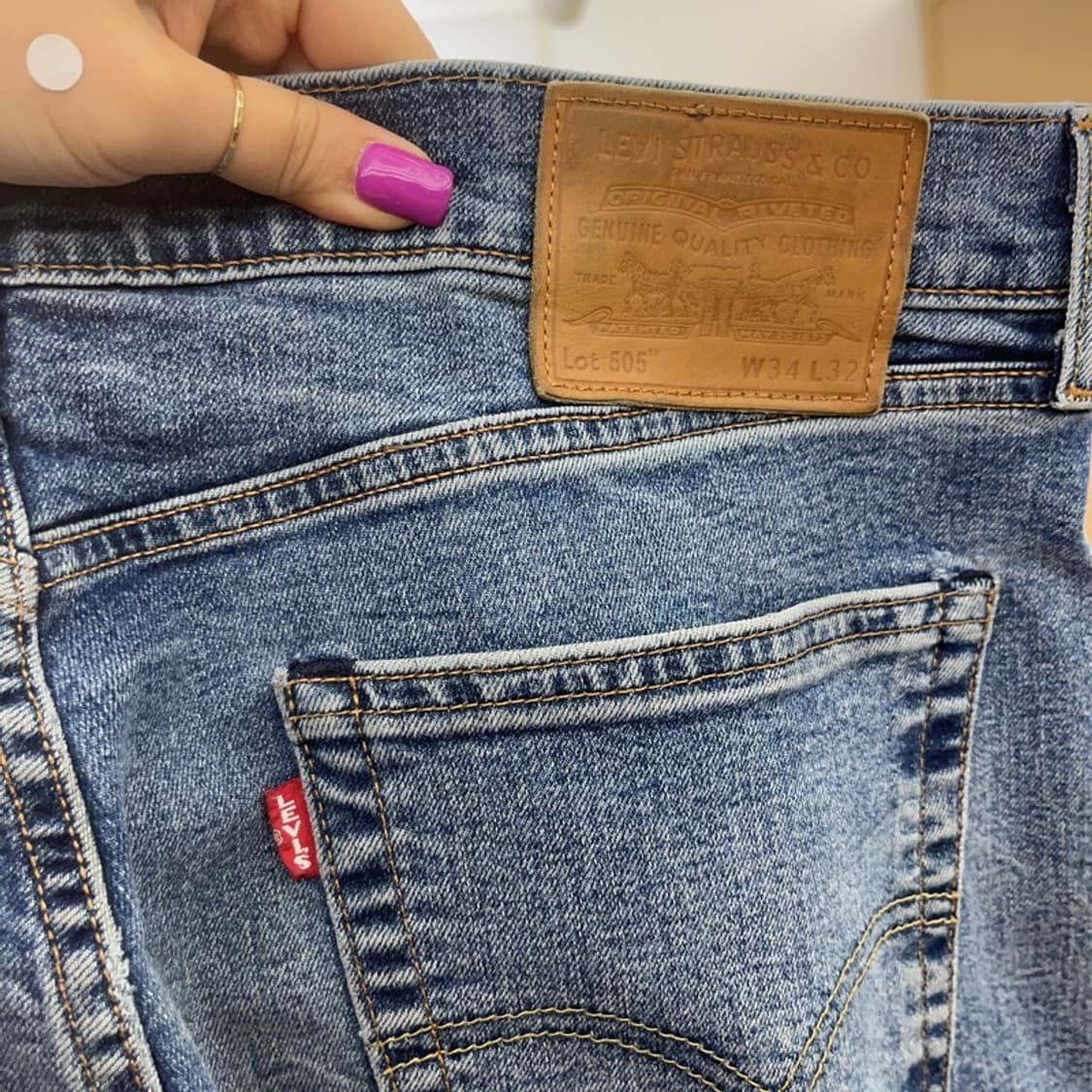 리바이스 505 빈티지 베이직 데님팬츠 34인치 C06591 상품이미지5