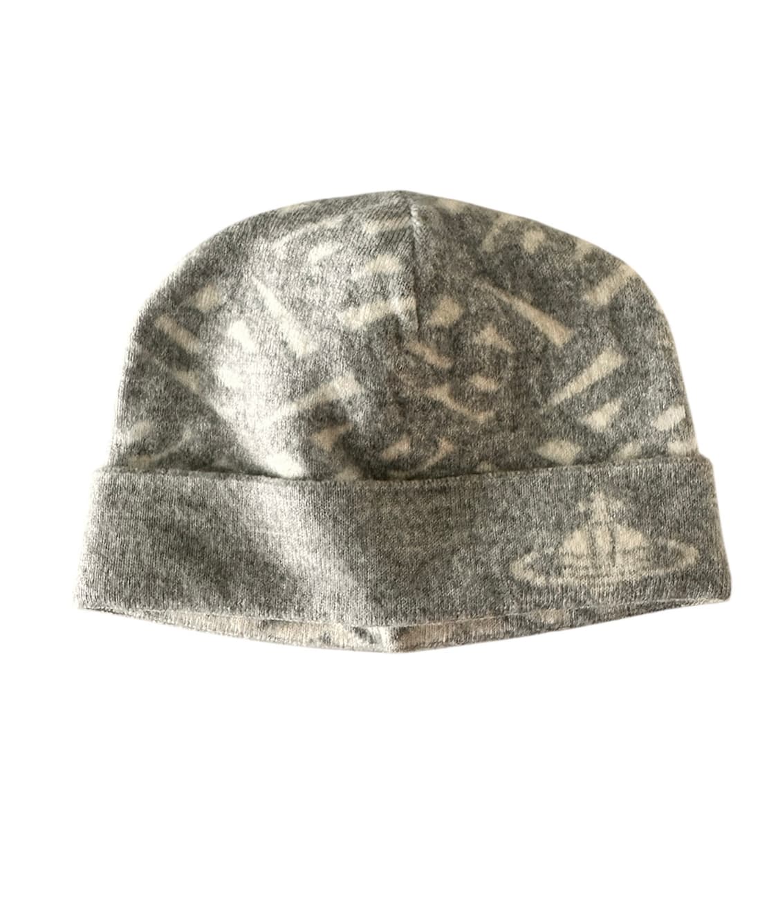 비비안웨스트우드 orb로고 그레이 비니 모자 상품이미지1