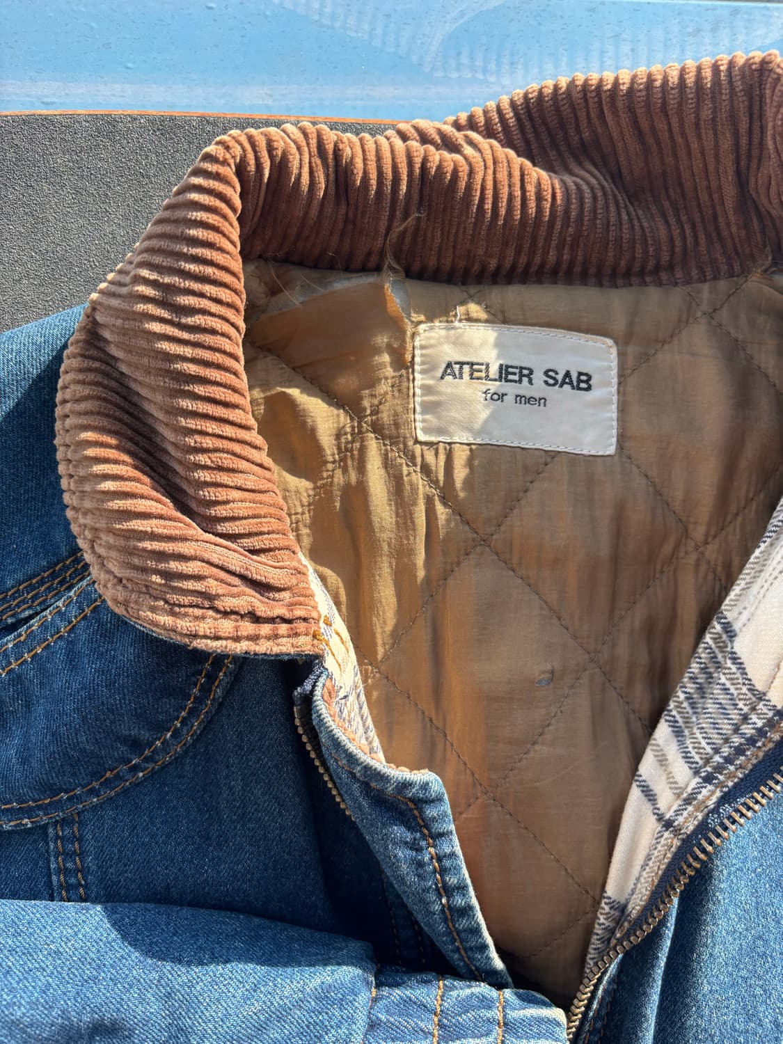 90s 데님 봄버 자켓 L 상품이미지4