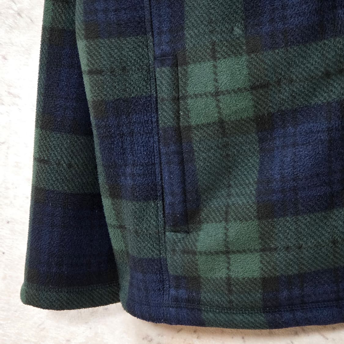 그린 타탄체크 후리스 플리스 자켓 상품이미지3