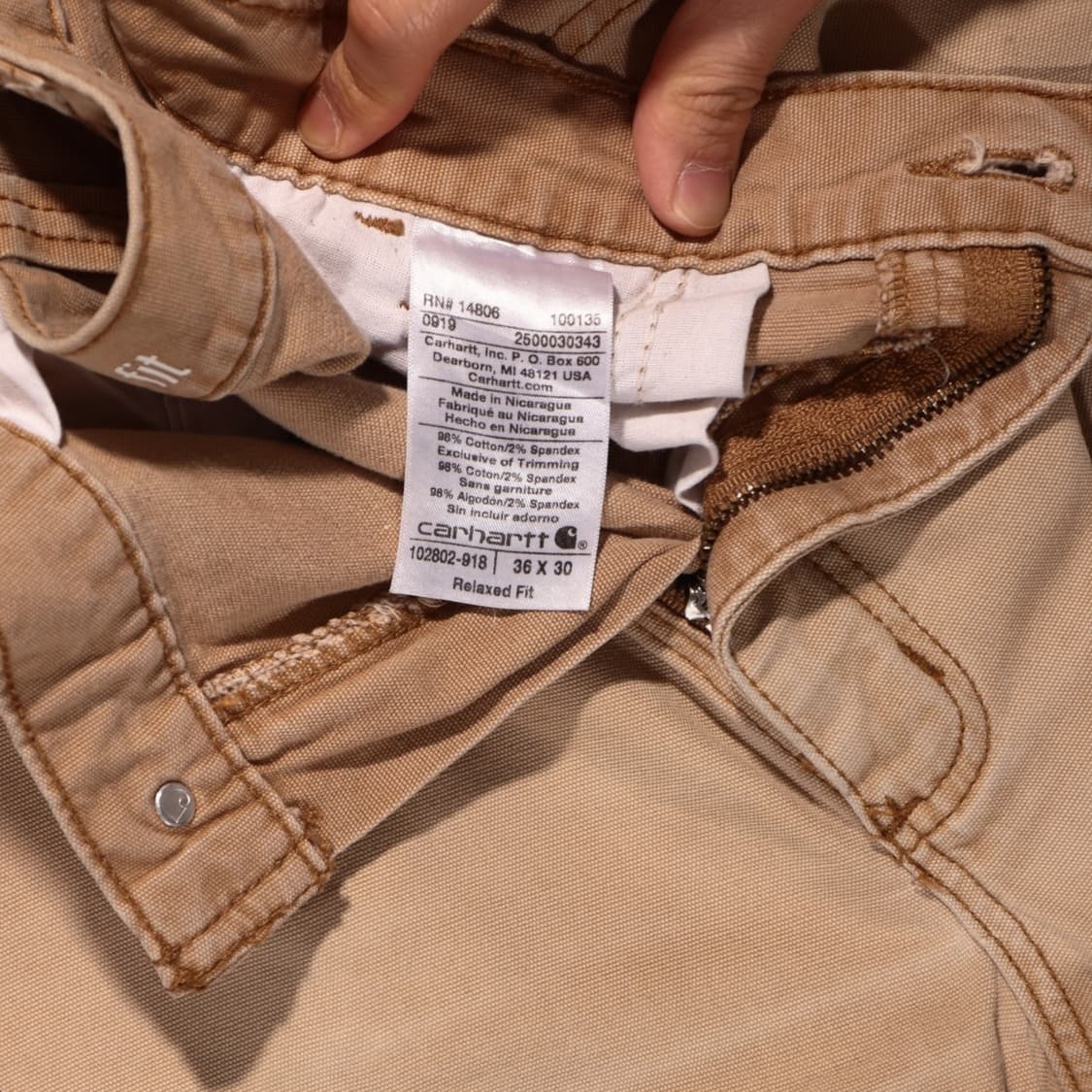칼하트 더블니 워크 팬츠 상품이미지5