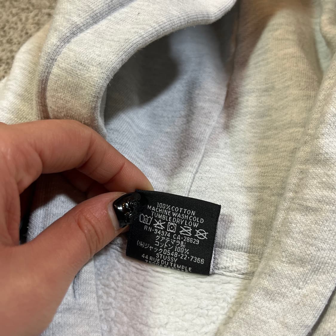 STÜSSY 스투시 괌 빅로고 후드티 상품이미지5