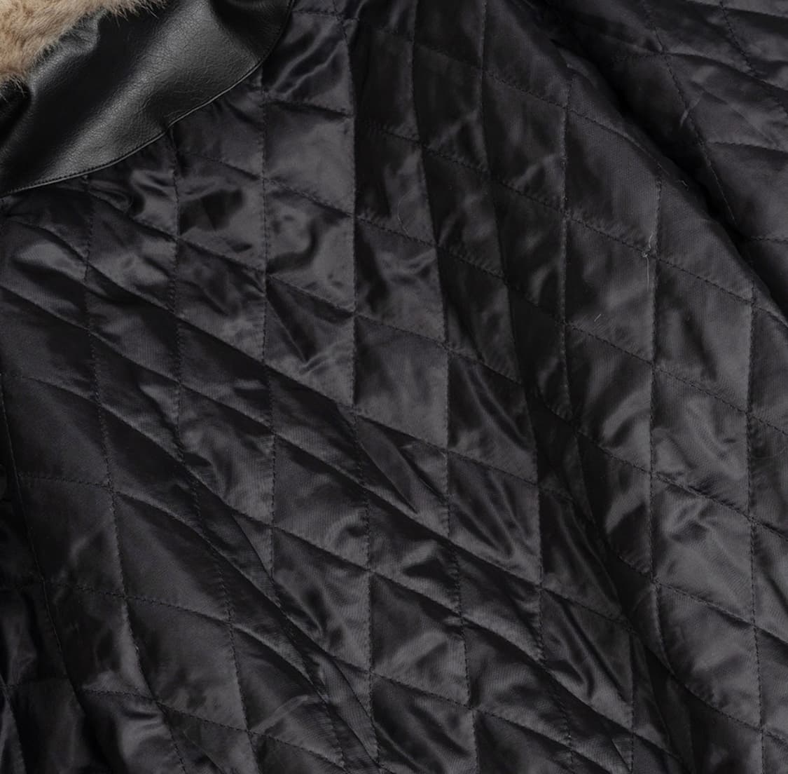 러프넥 워싱 레더 무스탕 자켓 [브라운] 상품이미지6