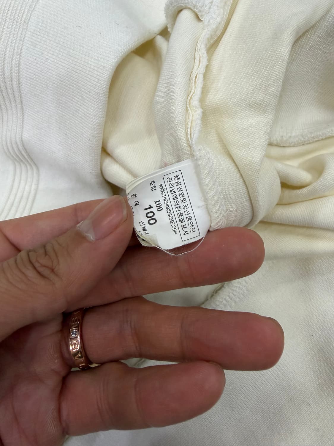 정품) 시스템옴므 한섬 지퍼 포인트 맨투맨 100 상품이미지6