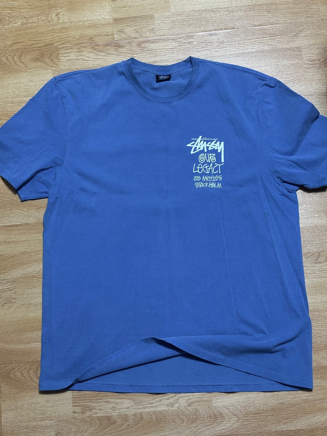 Stussy x Our Legacy T-Shirt Blue 상품이미지1