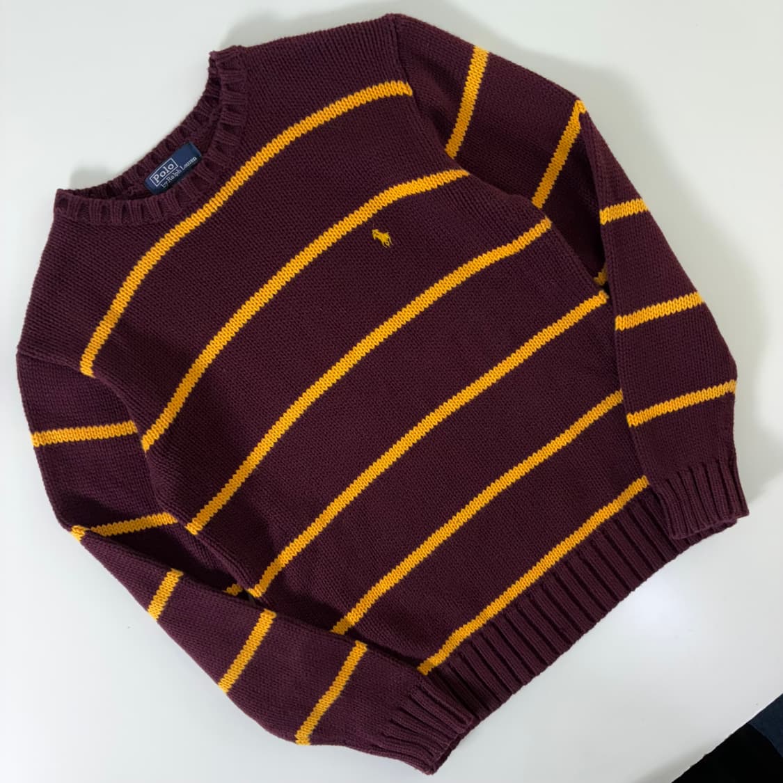 Polo  폴로 랄프로렌 자수 코튼 스트라이프 니트 상품이미지2