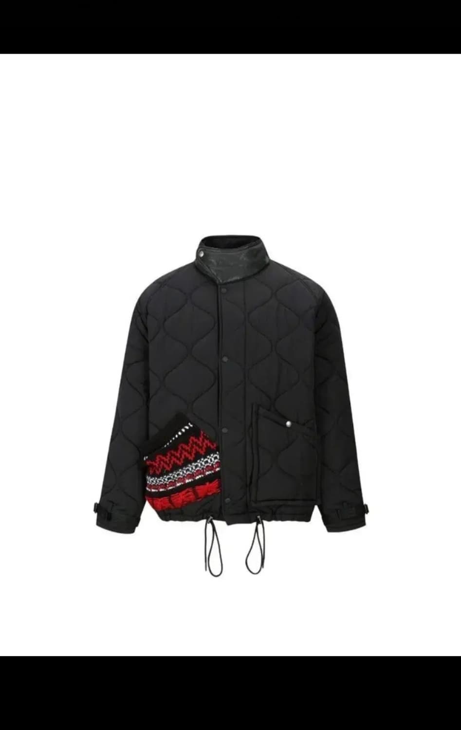 앤더슨벨  유니섹스 니트패치 퀼팅 블루종 점퍼  상품이미지2