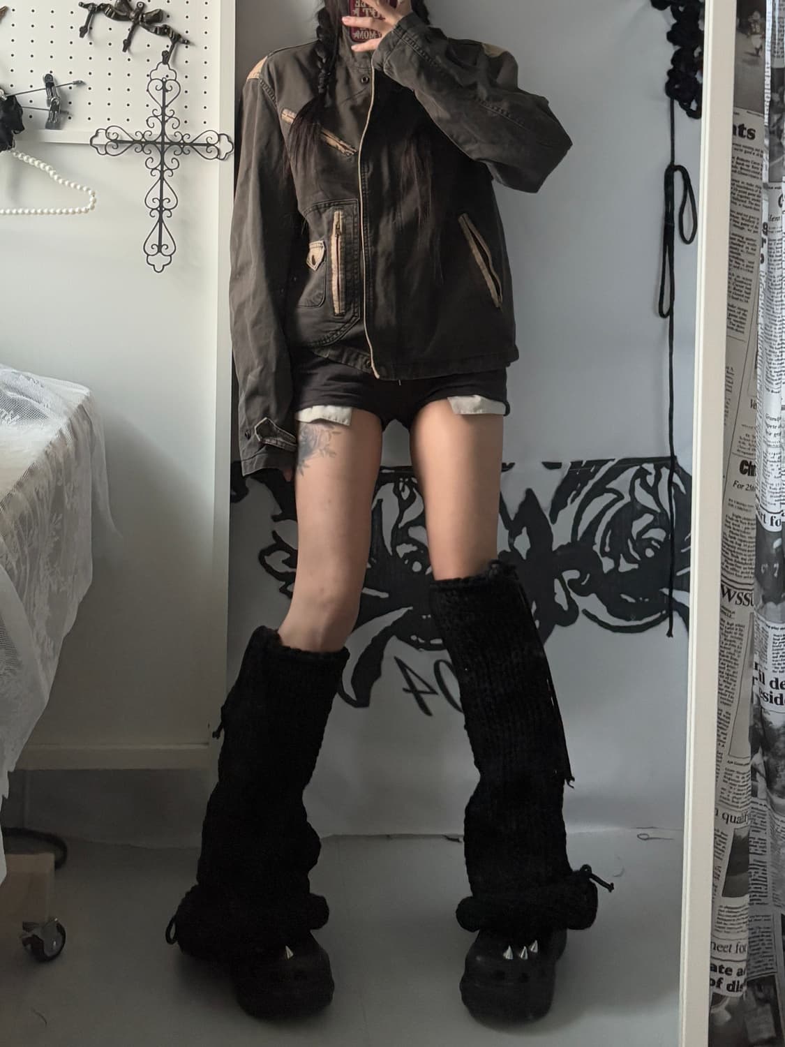 • charcoal neck buckle jacket 상품이미지4