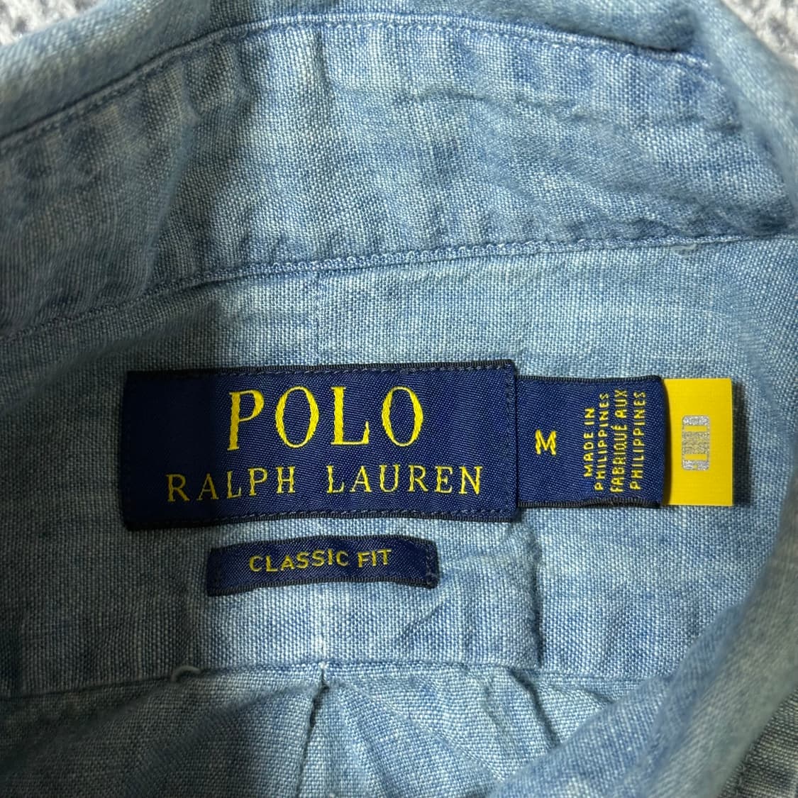 [정품 QR] 폴로 랄프로렌 샴브레이 셔츠 M 상품이미지4