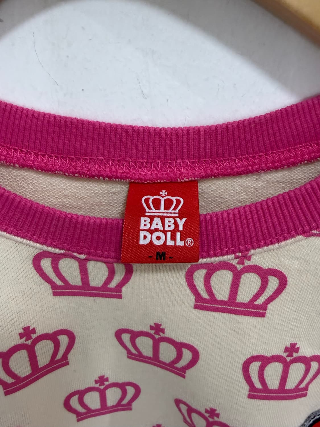 베이비돌 핑크 맨투맨 티셔츠 상품이미지7