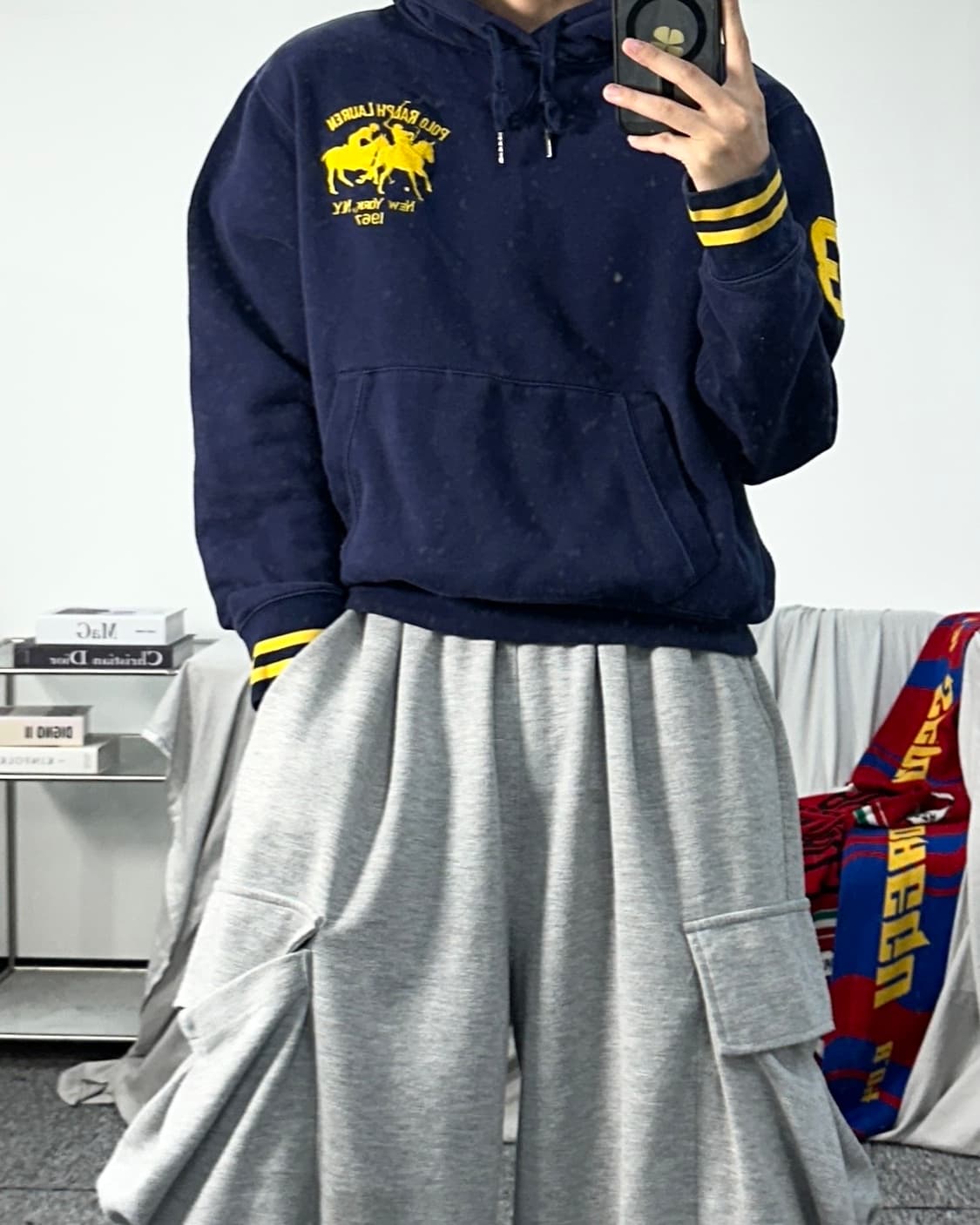 폴로 랄프로렌 더블 빅포니 후드티 M 상품이미지3
