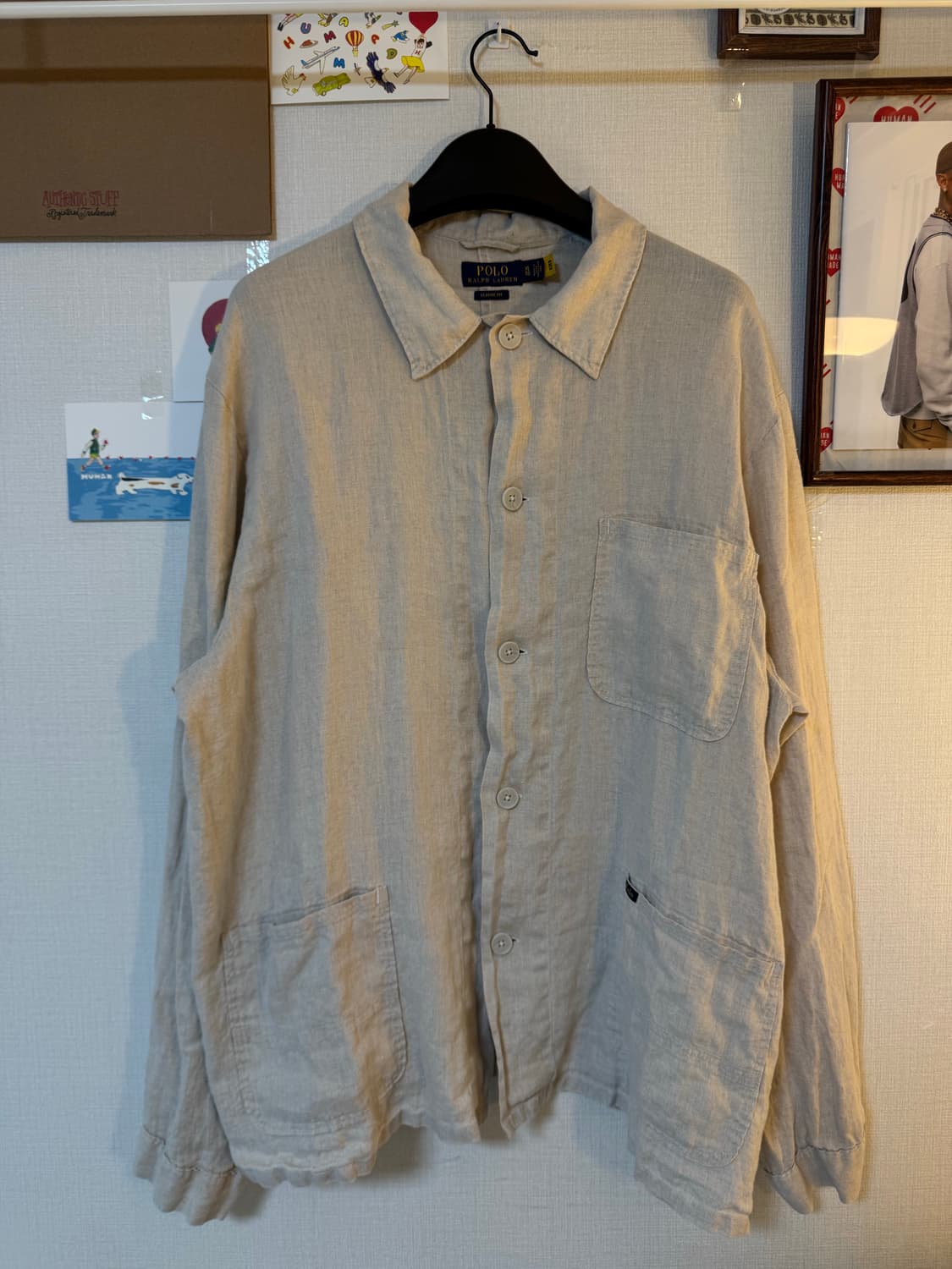 [XL]폴로 랄프로렌 린넨 오버셔츠 자켓 상품이미지1