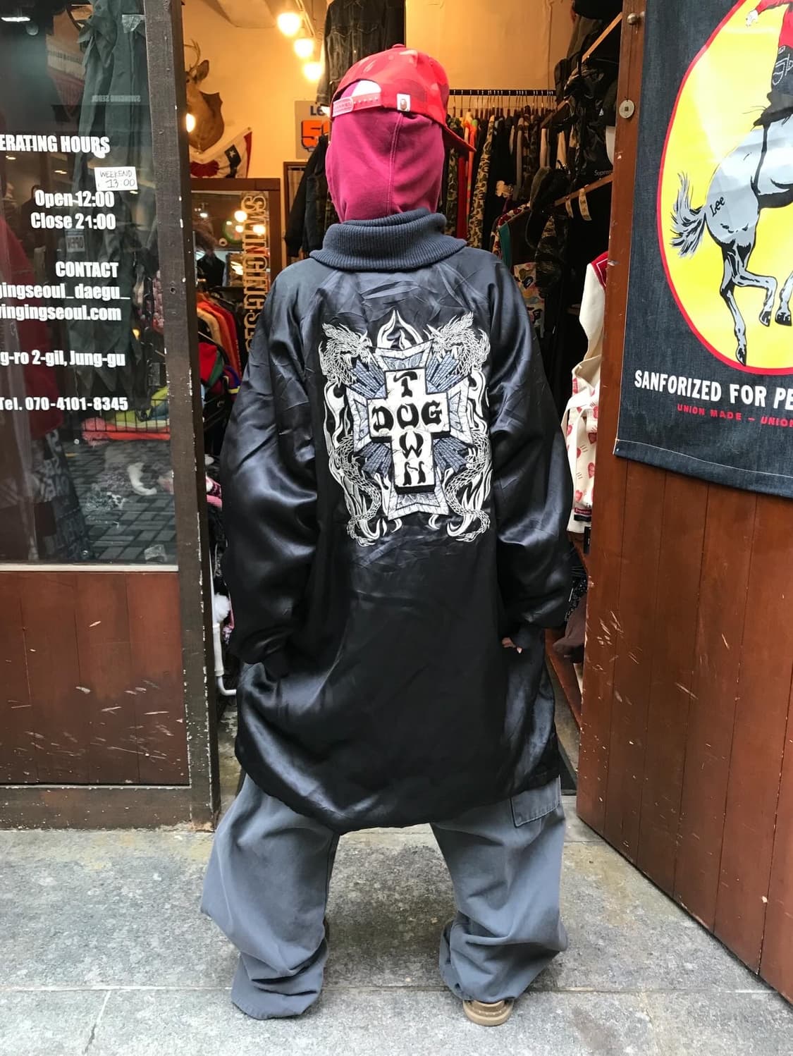 Dog Town Embroidery Patch Satin Long Jk 상품이미지2