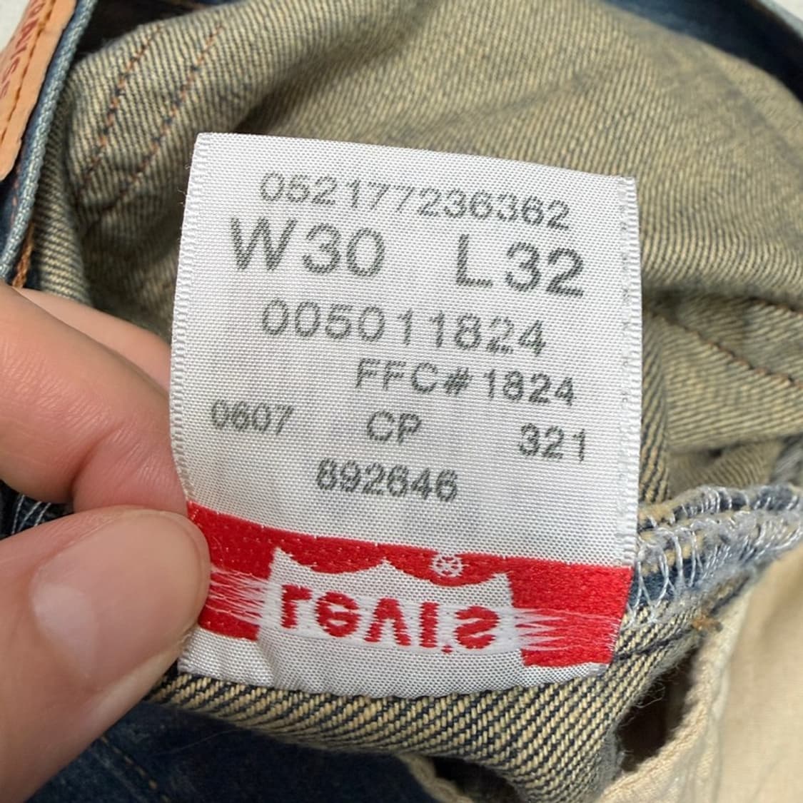 LEVI'S 501 버튼플라이 오리지널 스트레이트진 30X32 상품이미지8